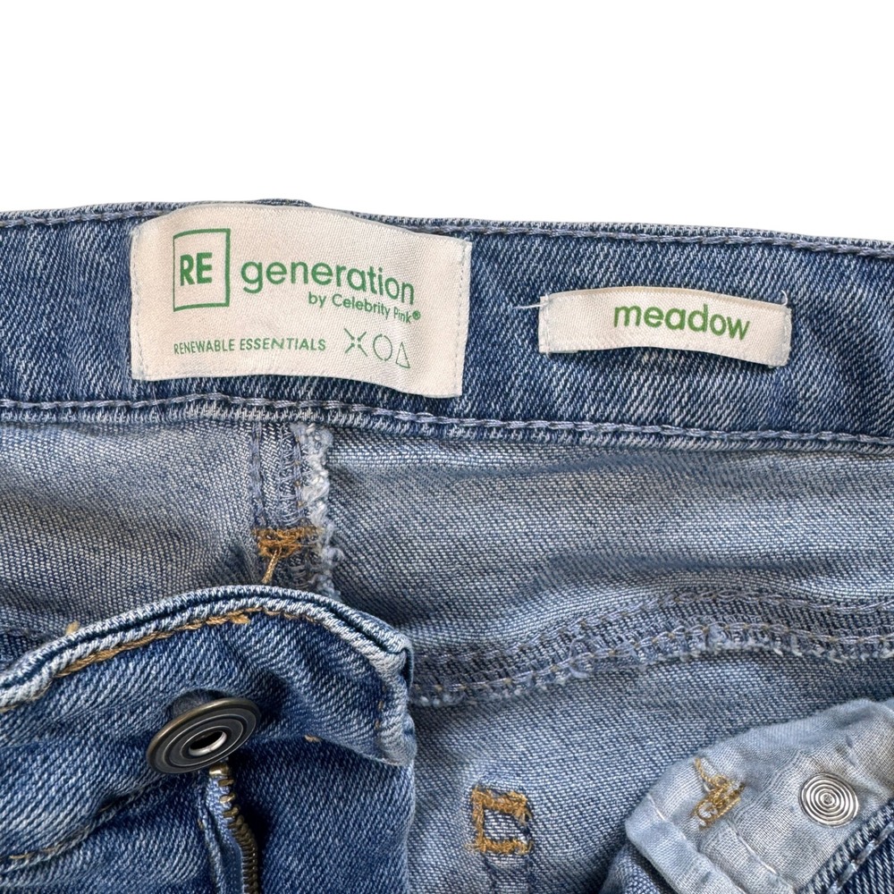 RE Generation Celebrity Pink Distressed Denim Jogger Jeans Size 13/31‎ - Picture 5 of 10